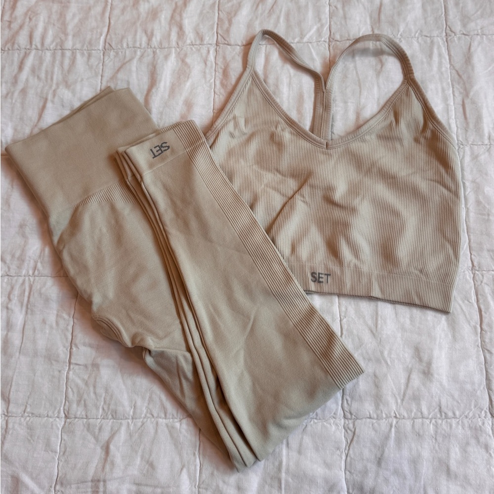 SET Active Tan Sports Bra